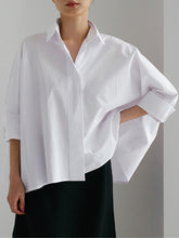 Stylish Plus Size Long Sleeves Solid Blouse